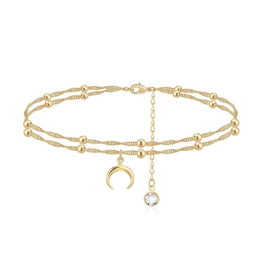 Double Crescent Anklet